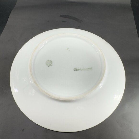 Antique Bavaria Hand Painted Red Flower Plate Dish Made In Germany Porcelain VTG - Picture 6 of 13